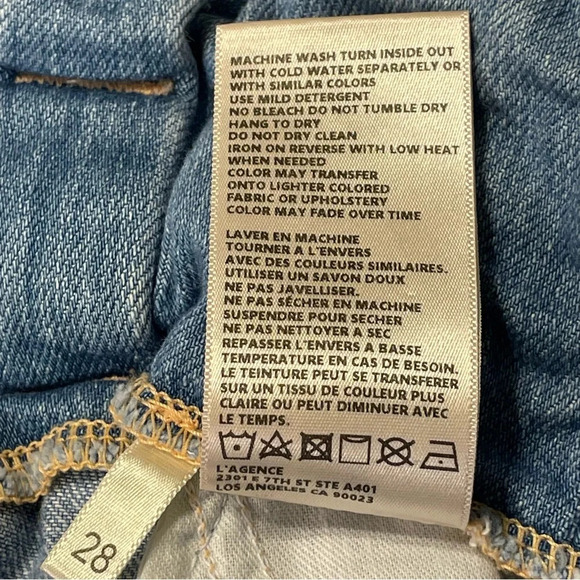 L'AGENCE Blue Jean Shorts - Picture 10 of 11